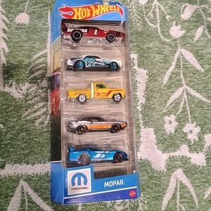 Hot Wheels Mopar Die-Cast Car Set - Red, Yellow, Blue